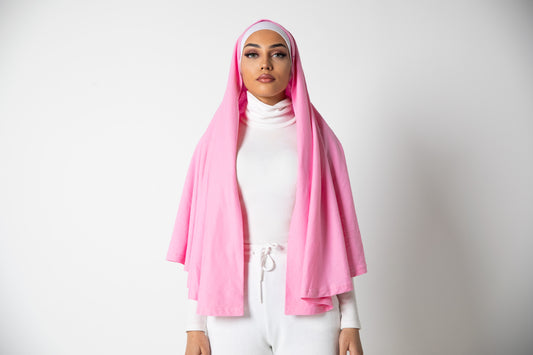 Plain DuDi Hijab - Pink