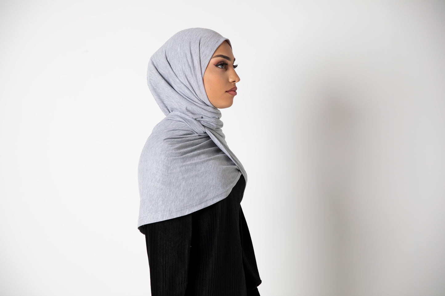 Zipper DuDi Hijab - Grey