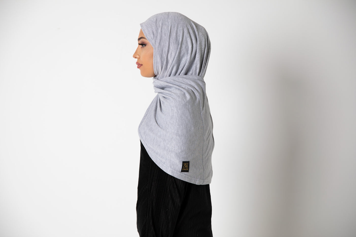 Zipper DuDi Hijab - Grey