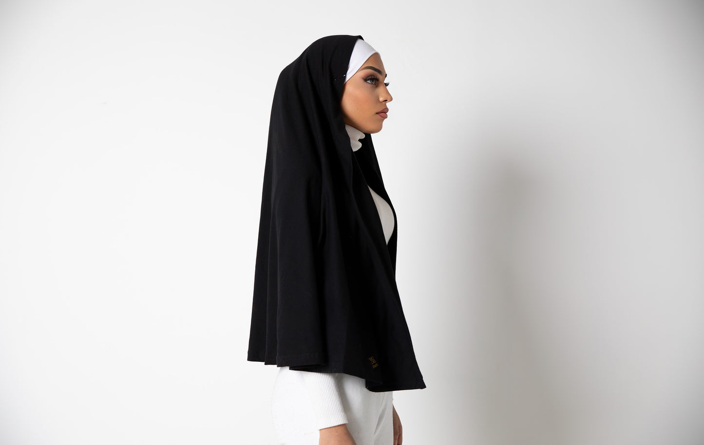 Plain DuDi Hijab - Black