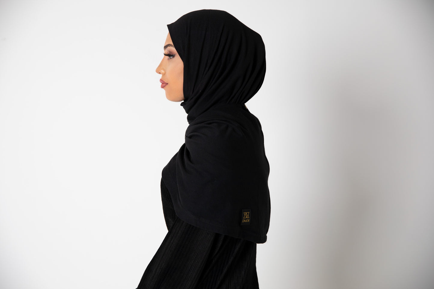 Zipper DuDi Hijab - Black