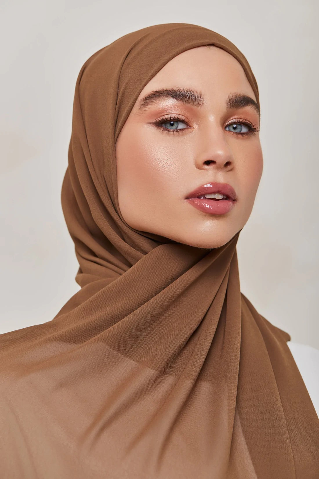 Chiffon Hijab - Brown