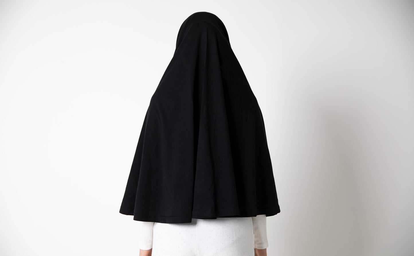 Plain DuDi Hijab - Black